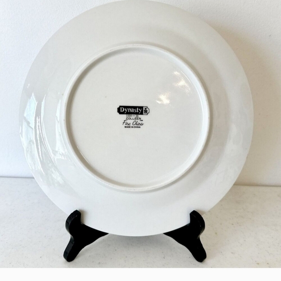 Dynasty Fine China Colleen 1008-20 Lot Of 4 Dinner Plates 8" Set of 4 - Picture 2 of 4